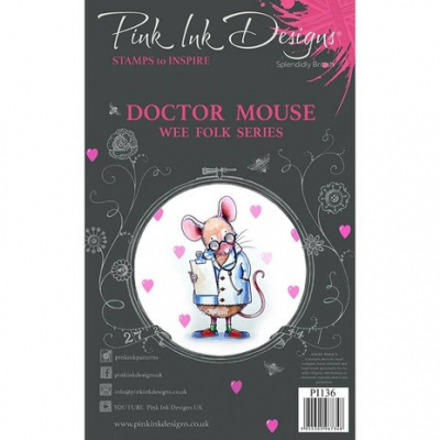 Pink Ink Designs Doctor Mouse A7 Clear Stamp (PI136)