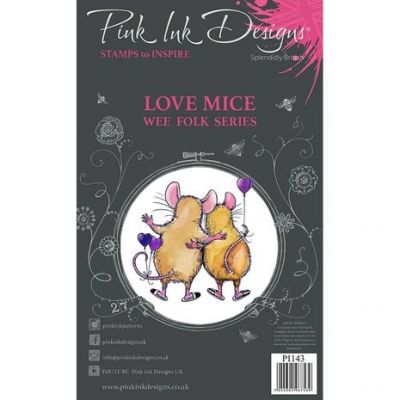 Pink Ink Designs Love Mice A7 Clear Stamp (PI143)
