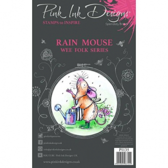 Pink Ink Designs Rain Mouse A7 Clear Stamp (PI135)