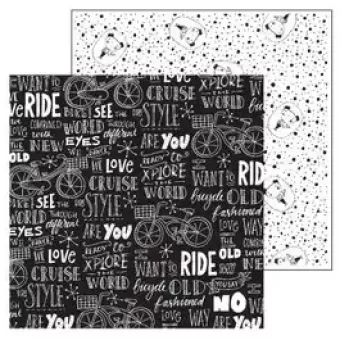 Paperfuel  Scrapbook papier 30,5x30,5cm 200g Bike (PF201010)