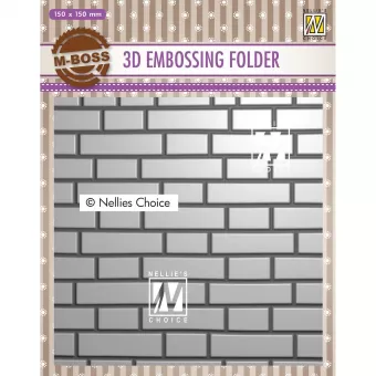 Nellie Snellen • 3D Embossing Folder Backgrounds Brick-Wall (EF3D023)