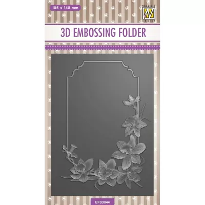 Nellie Snellen • 3D Embossing Folder Flowers Daffodils   EF3D044