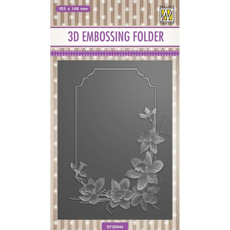 Nellie Snellen • 3D Embossing Folder Flowers Daffodils (EF3D044)