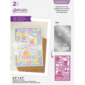 Gemini Celebrate with Cake Expressions Dies (GEM-MD-EXP-CWC)