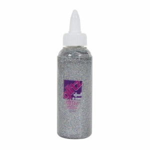 Glitz It Glitter Glue Laser Silver (120ml) (GLT 43204)