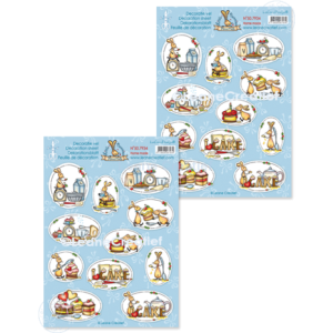 Leane Creatief Little Bunnies Home Made A4 Decoration Sheets (10pcs) (50.7934)