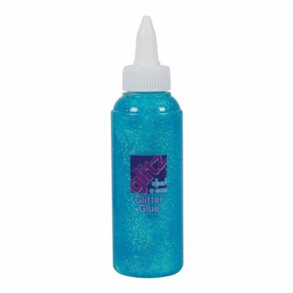 Glitz It Glitter Glue Ice Blue (120ml) (GLT 43221)