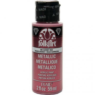 Folkart Metallic Garnet Red 2 fl oz (665)