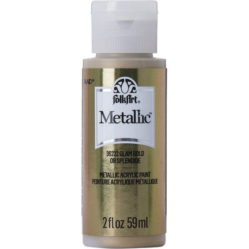 Folkart Metallic Glam Gold 2 fl oz (36222) (28995362224)