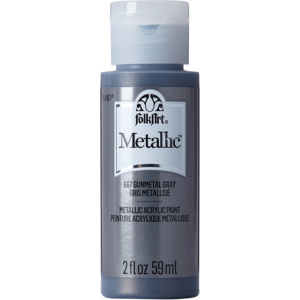 Folkart Metallic Gunmetal Gray 2 fl oz (667) (28995006678)