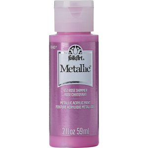 Folkart Metallic Rose Shimmer 2 fl oz (652) (28995006524)