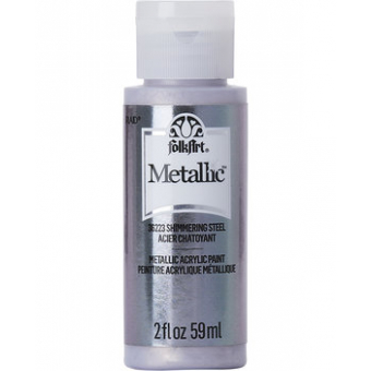 Folkart Metallic Shimmering Steel 2 fl oz (36223) (28995362231)