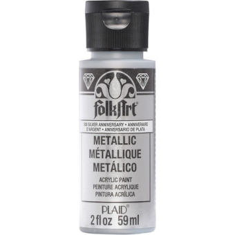 Folkart Metallic Silver Anniversary 2 fl oz (506) (28995005060)