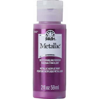 Folkart Metallic Sparkling Fuchsia 2 fl oz (36272) (28995362729)
