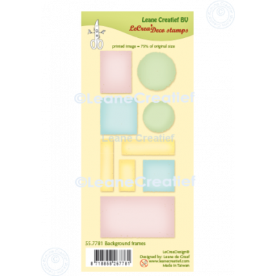 Leane Creatief Background Frames Clear Stamps (55.7781)