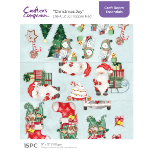 Crafter's Companion 3D Topper Pad Christmas Joy (CC-CRE-DTPAD9-CJOY)