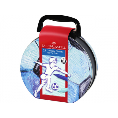 Faber Castell Viltstift Connector voetbal (33 pcs) (FC-155538)
