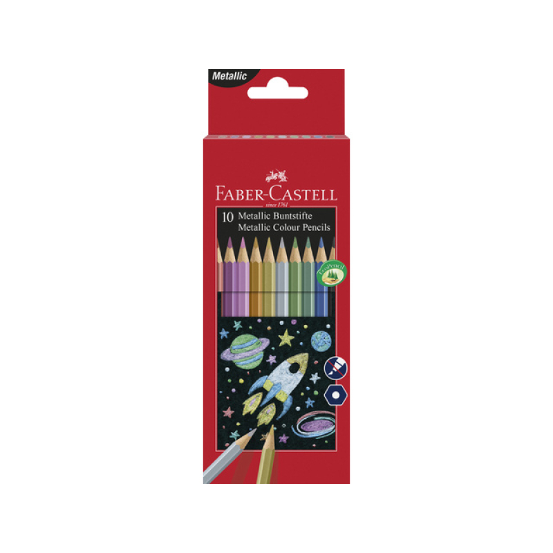 Faber-Castell metallic kleuren (10 pcs) (FC-201583)