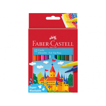 Faber-Castell Viltstift assorti (12 pcs) (FC-554201)