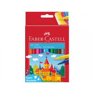 Faber Castell Viltstift assorti (12 pcs) (FC-554201)