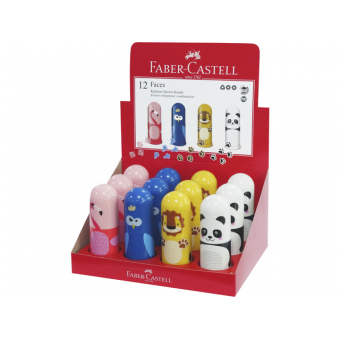 Faber-Castell puntenslijper en gum Panda Wit (FC-583513)
