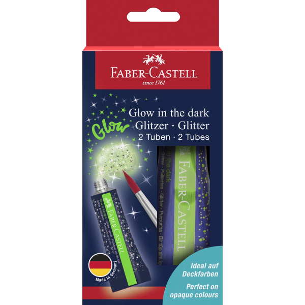 Faber-Castell Glow in the dark glitter 2x12ml (FC-125092)