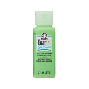 Folkart Enamel Glass Paint Classic Mint Green 2 fl oz (11952) (28995119521)