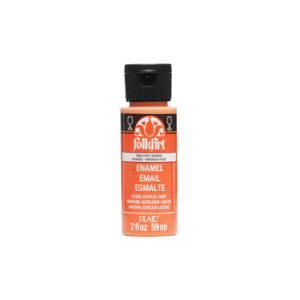 Folkart Enamel Glass Paint Pure Orange 2 fl oz (4008) (028995040085)