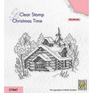 Nellie Snellen • Christmas Time Clear Stempels Snowy Winter Scene (CT047)