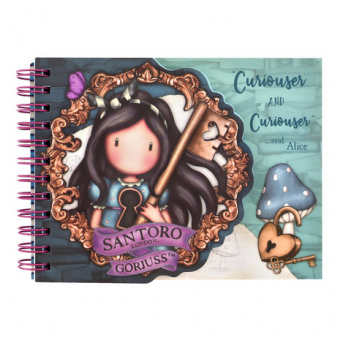 Gorjuss Notebook Layered Wirobound Cheshire Cat (1139GJ01)