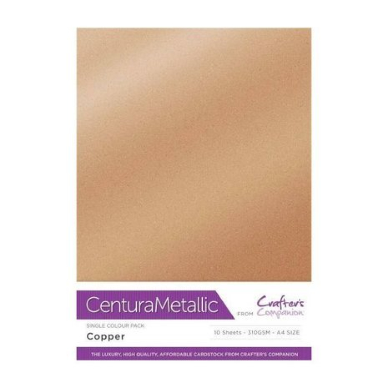 Crafter's Companion Centura Metallic Pearl A4 Pack Copper (10pcs) (CPM10-COPP) 
