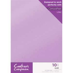 Glitter Card A4 Pack Lilac (10pcs) (CPG10-LILAC)