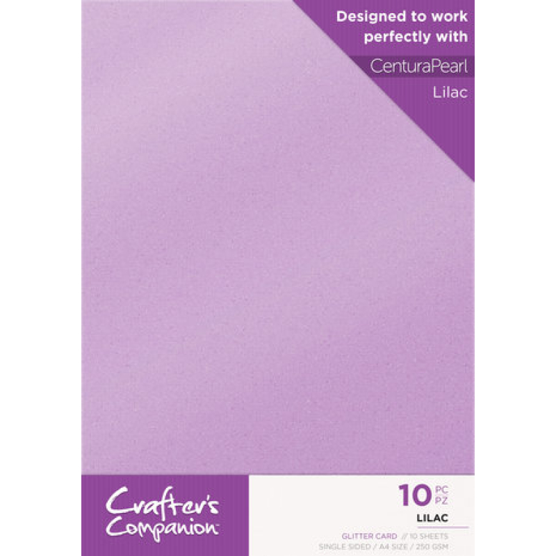 Glitter Card A4 Pack Lilac (10pcs) (CPG10-LILAC)