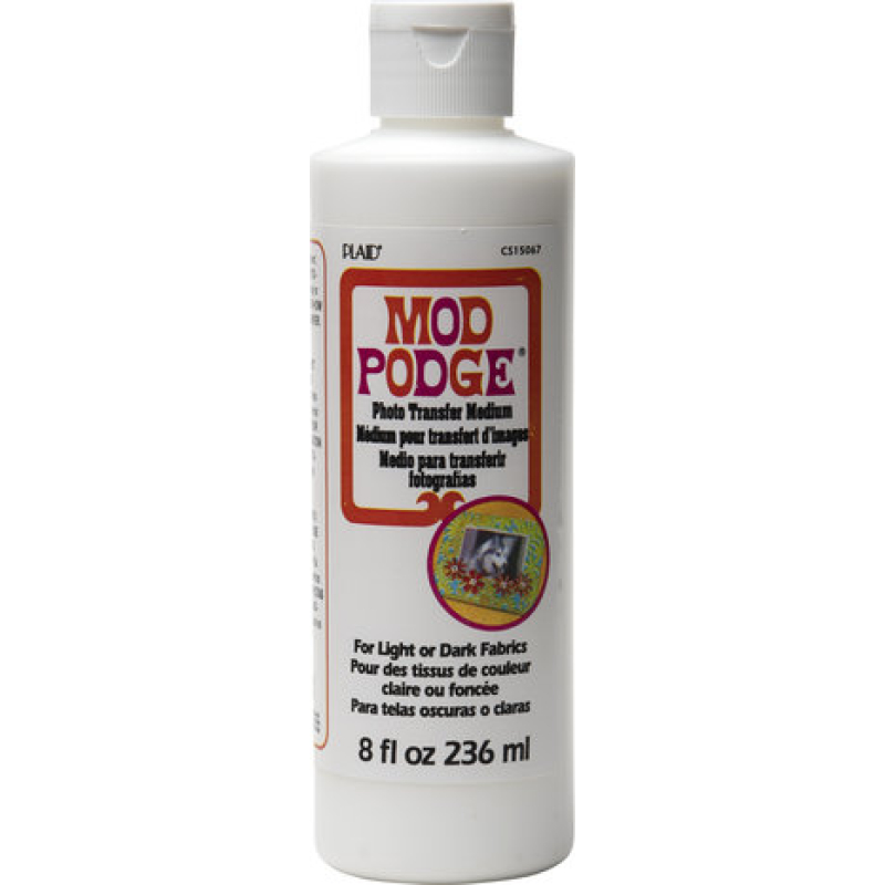 Mod Podge Photo Transfer Medium For Light or Dark Fabrics 8 fl oz (CS15067) (28995150678)