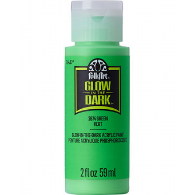 Folkart Glow-In-The-Dark Green 2 fl oz (2874) (28995028748)