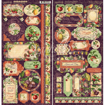 Graphic 45 Fruit & Flora Stickers (4502003)