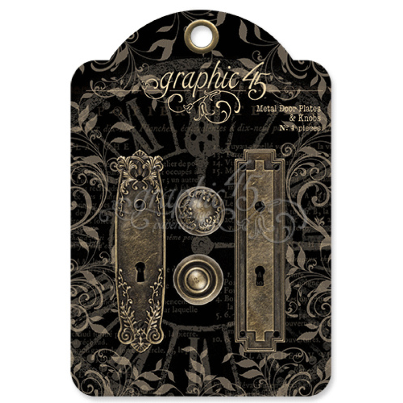 Graphic 45 Metal Door Plates & Knobs (4501295)
