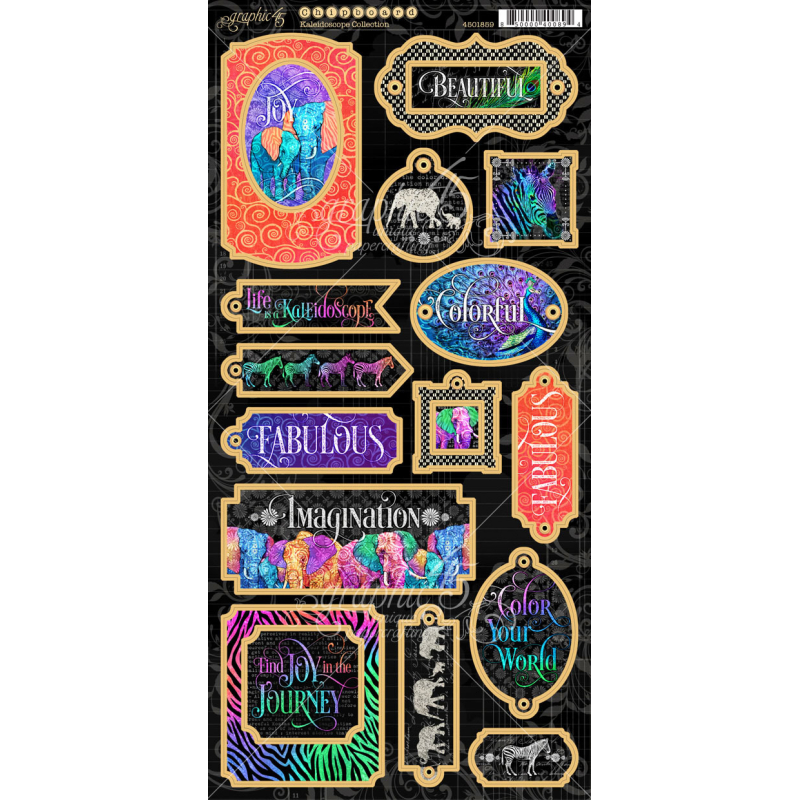 Graphic 45 Kaleidoscope Chipboard (4501859)