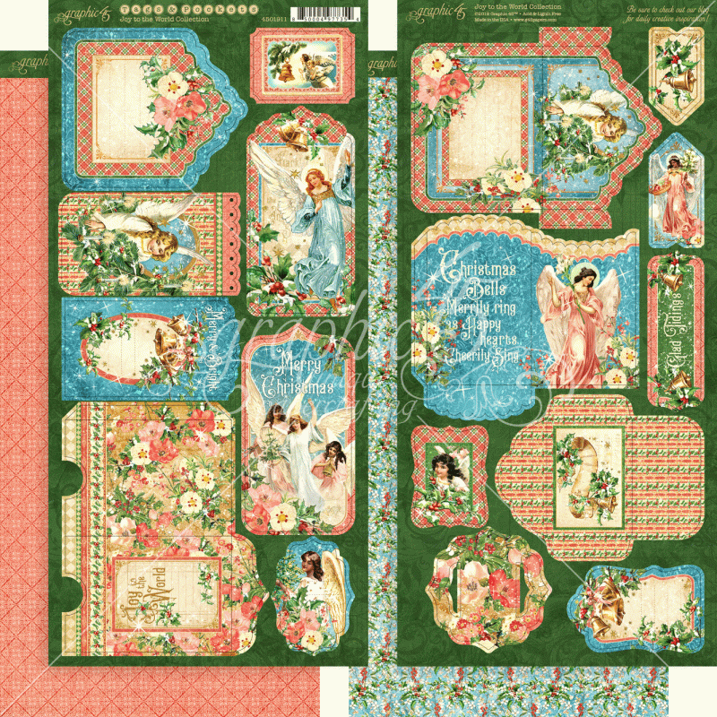 Graphic 45 Joy to the World Tags & Pockets (4501911)