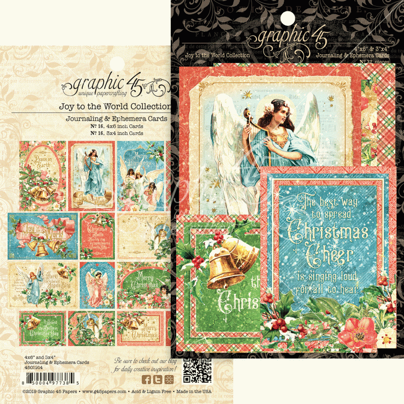 Graphic 45 Joy to the World Ephemera Cards (4501914)
