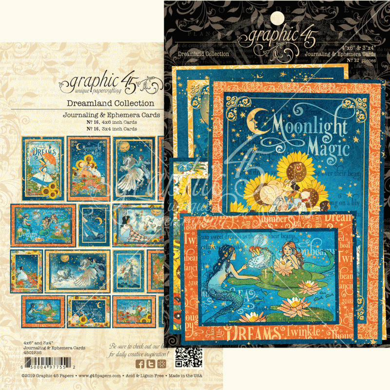 Graphic 45 Dreamland Ephemera & Journaling Cards (4501935)