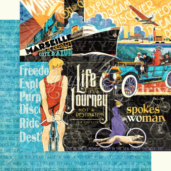 Graphic 45 Life's a Journey -  Life's a Journey   (losse bladen) (4501937)