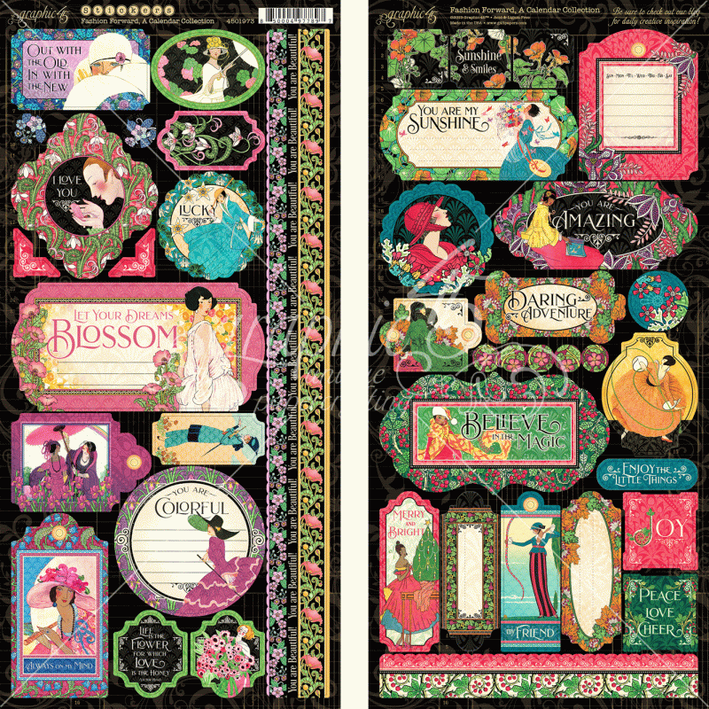 Graphic 45 Fashion Forward Stickers (4501973)