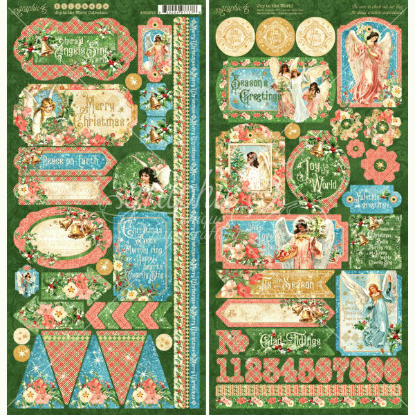 Graphic 45 Joy to the World Stickers (4501913)