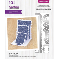 Gemini Triple Easel Ornate Frames Create-a-Card Dies (GEM-MD-CAD-TEOF)
