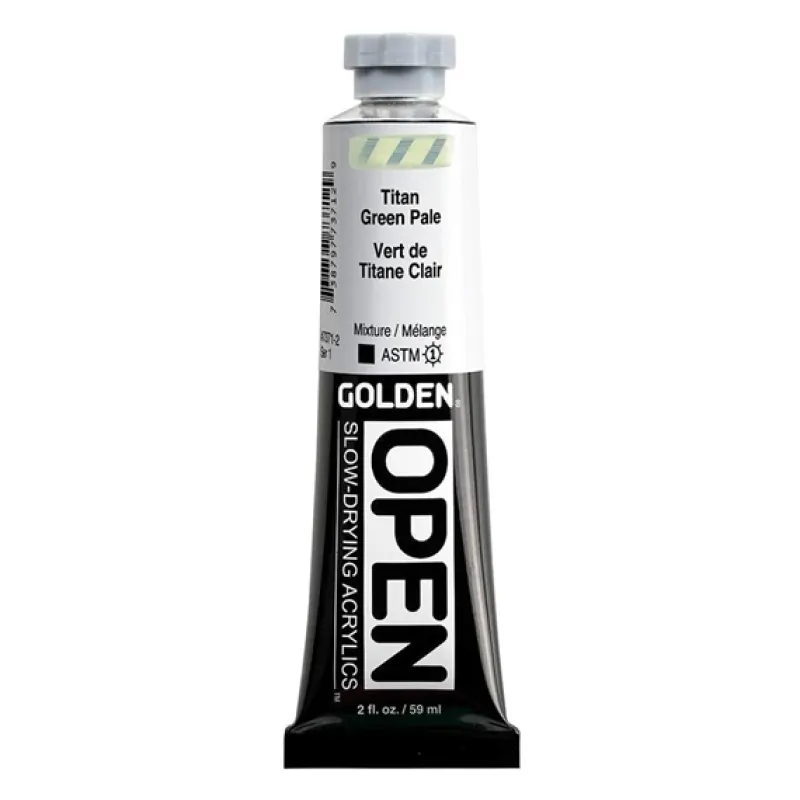 Golden OPEN Acrylverf Titaan Groen Licht 59 ml 0007371-2