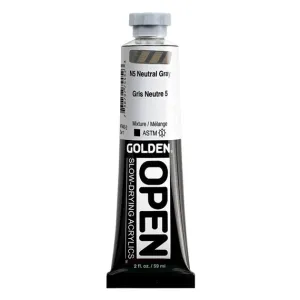 Golden OPEN Acrylverf N5 Neutraal Grijs 59 ml (0007445-2)