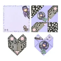 Gorjuss Origami Notelet Set Wild (1161GJ01)