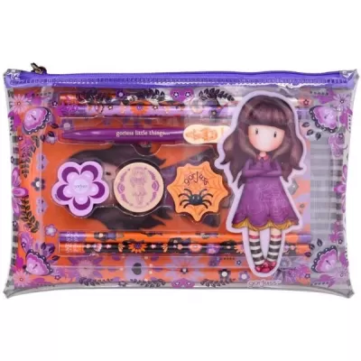 Gorjuss Stationery Set PVC Pencil Case Cobwebs (819GJ03)