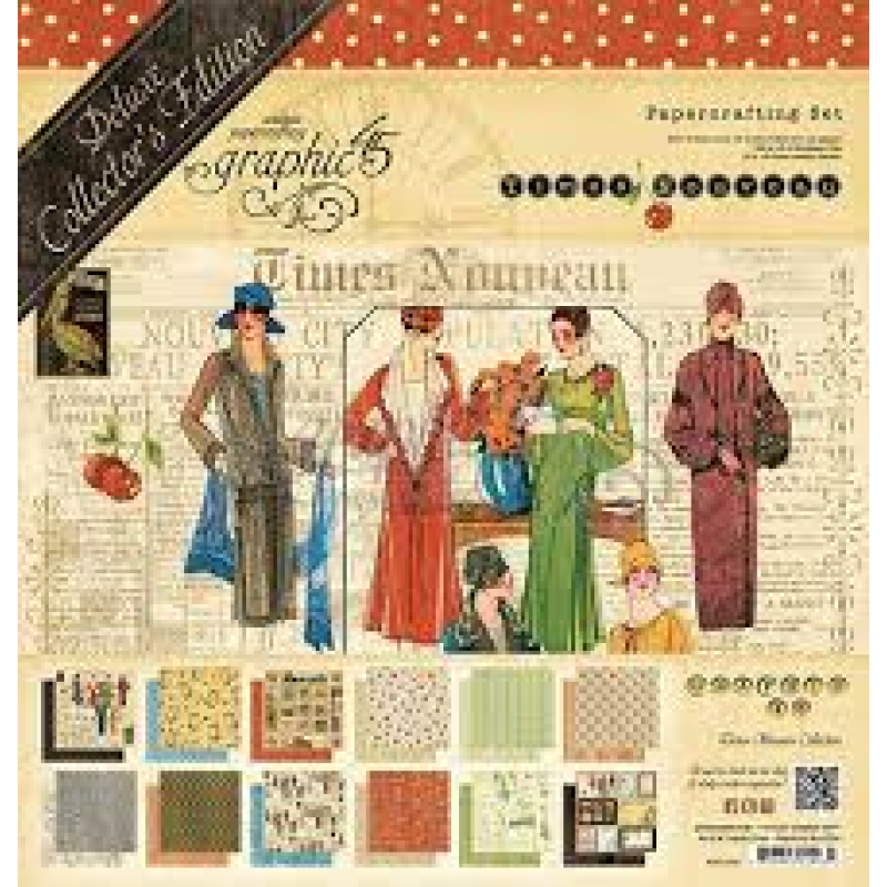 Graphic 45 Times Nouveau 12x12 Inch Deluxe Collector's Edition (4501000)